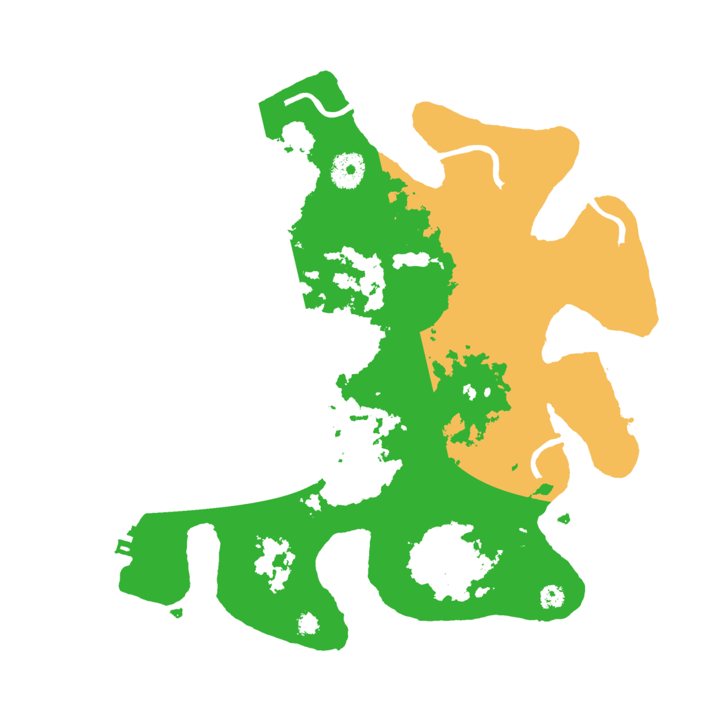 Biome Rust Map: Procedural Map, Size: 3000, Seed: 75853194