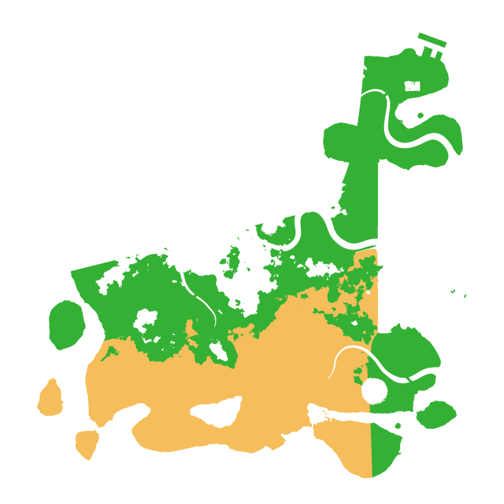 Biome Rust Map: Procedural Map, Size: 3500, Seed: 502796