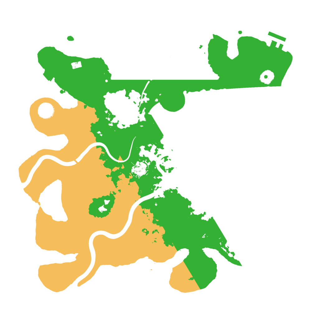 Biome Rust Map: Procedural Map, Size: 3500, Seed: 321946587