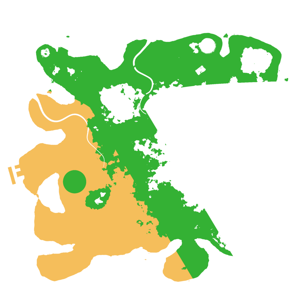 Biome Rust Map: Procedural Map, Size: 3500, Seed: 321946587