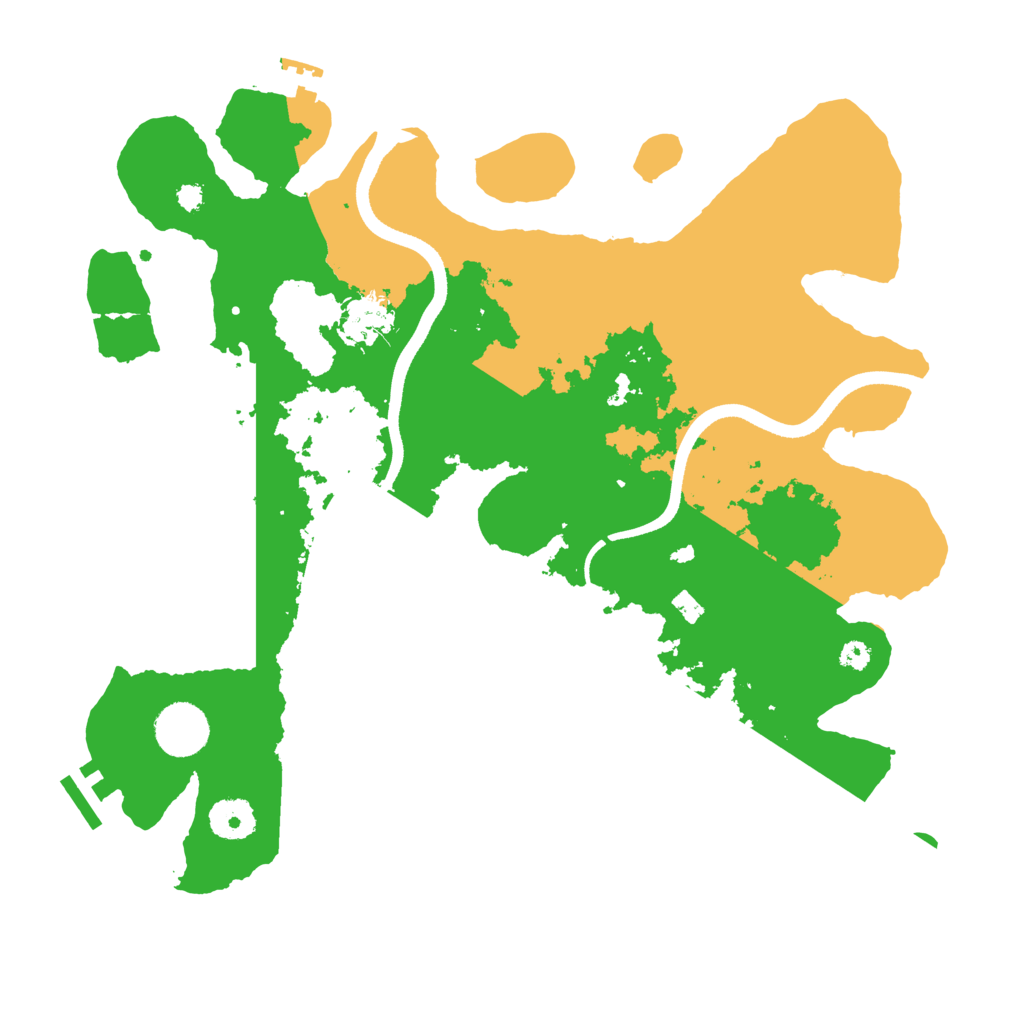 Biome Rust Map: Procedural Map, Size: 3500, Seed: 41256783