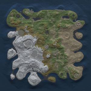 Thumbnail Rust Map: Procedural Map, Size: 3500, Seed: 418652799, 16 Monuments