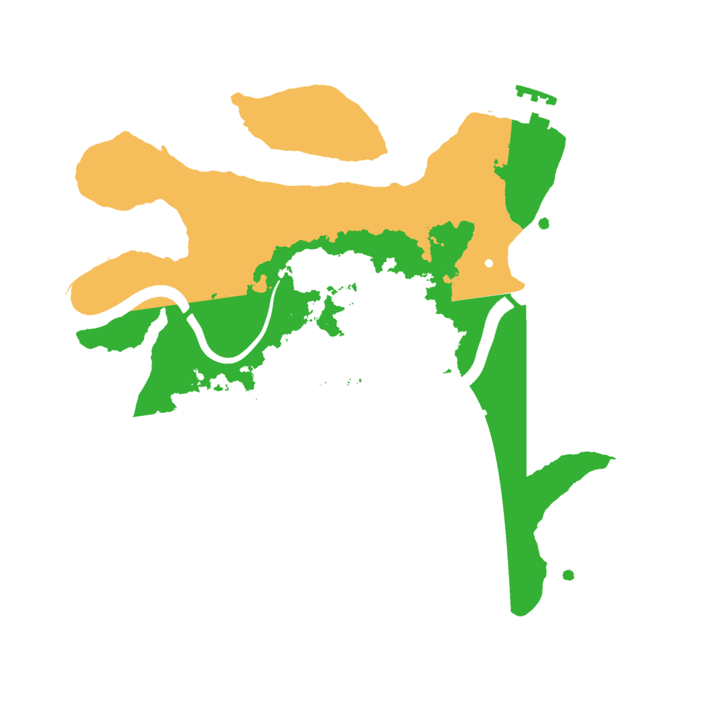 Biome Rust Map: Procedural Map, Size: 2500, Seed: 7250645