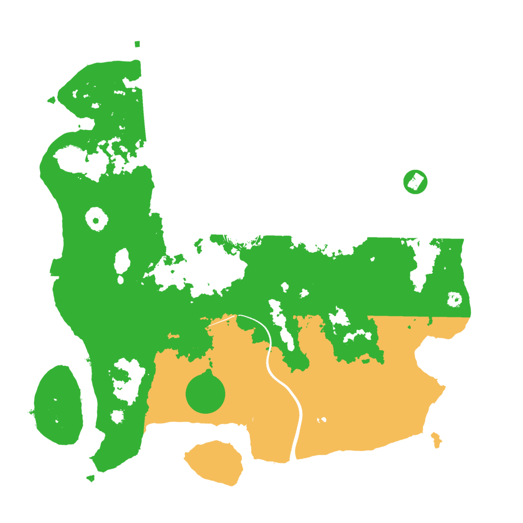 Biome Rust Map: Procedural Map, Size: 3500, Seed: 480288