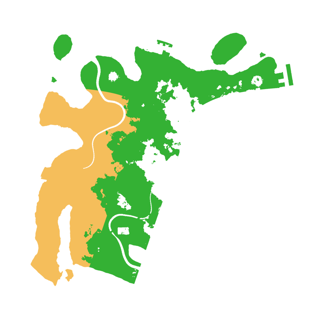 Biome Rust Map: Procedural Map, Size: 3000, Seed: 30905