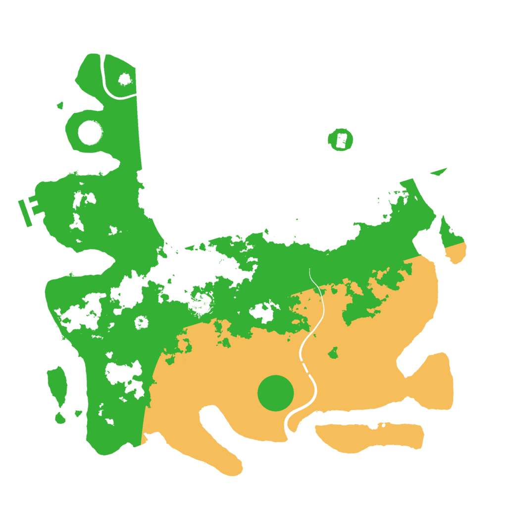 Biome Rust Map: Procedural Map, Size: 3700, Seed: 22147687