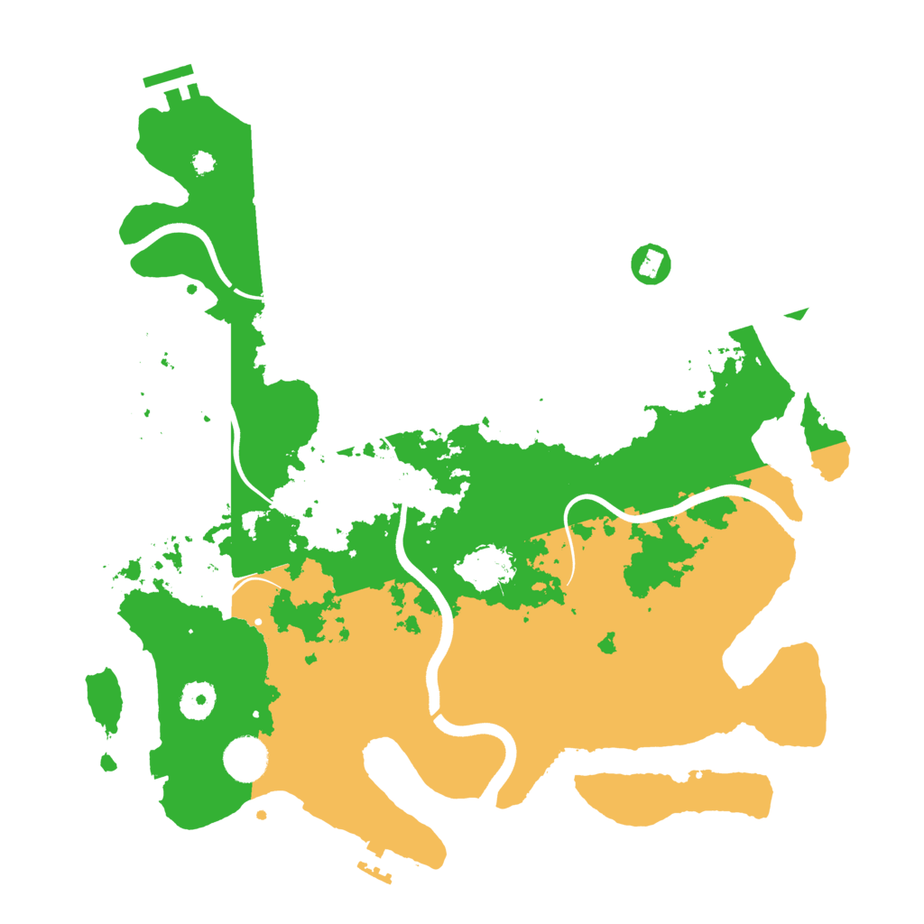 Biome Rust Map: Procedural Map, Size: 3700, Seed: 22147687