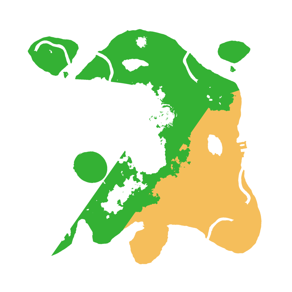 Biome Rust Map: Procedural Map, Size: 2500, Seed: 970454789