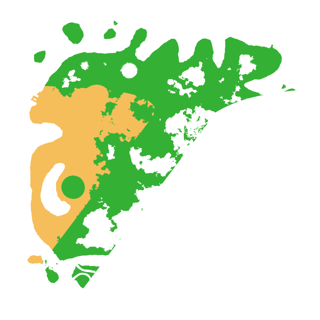 Biome Rust Map: Procedural Map, Size: 3650, Seed: 6122577