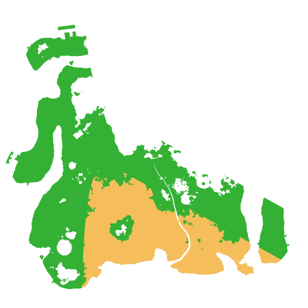 Biome Rust Map: Procedural Map, Size: 3600, Seed: 48385326