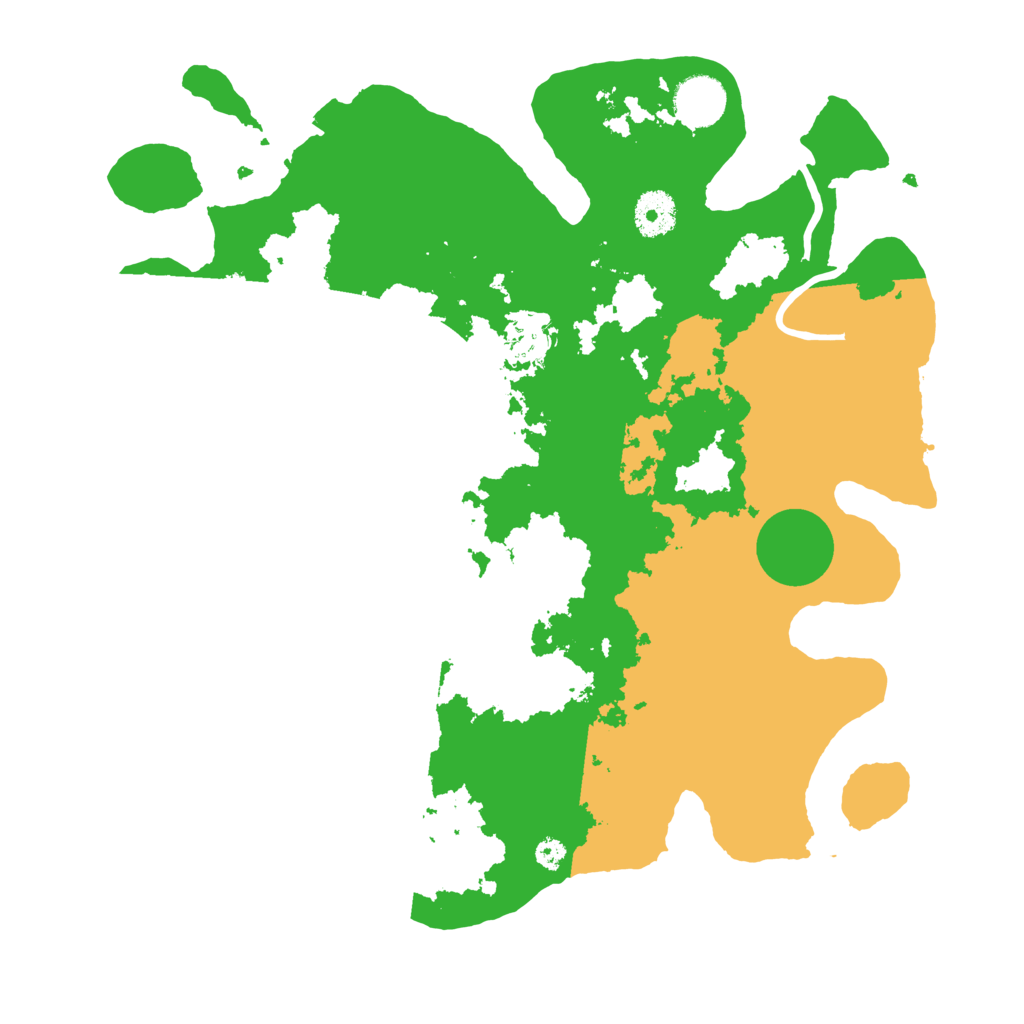 Biome Rust Map: Procedural Map, Size: 3500, Seed: 360346202