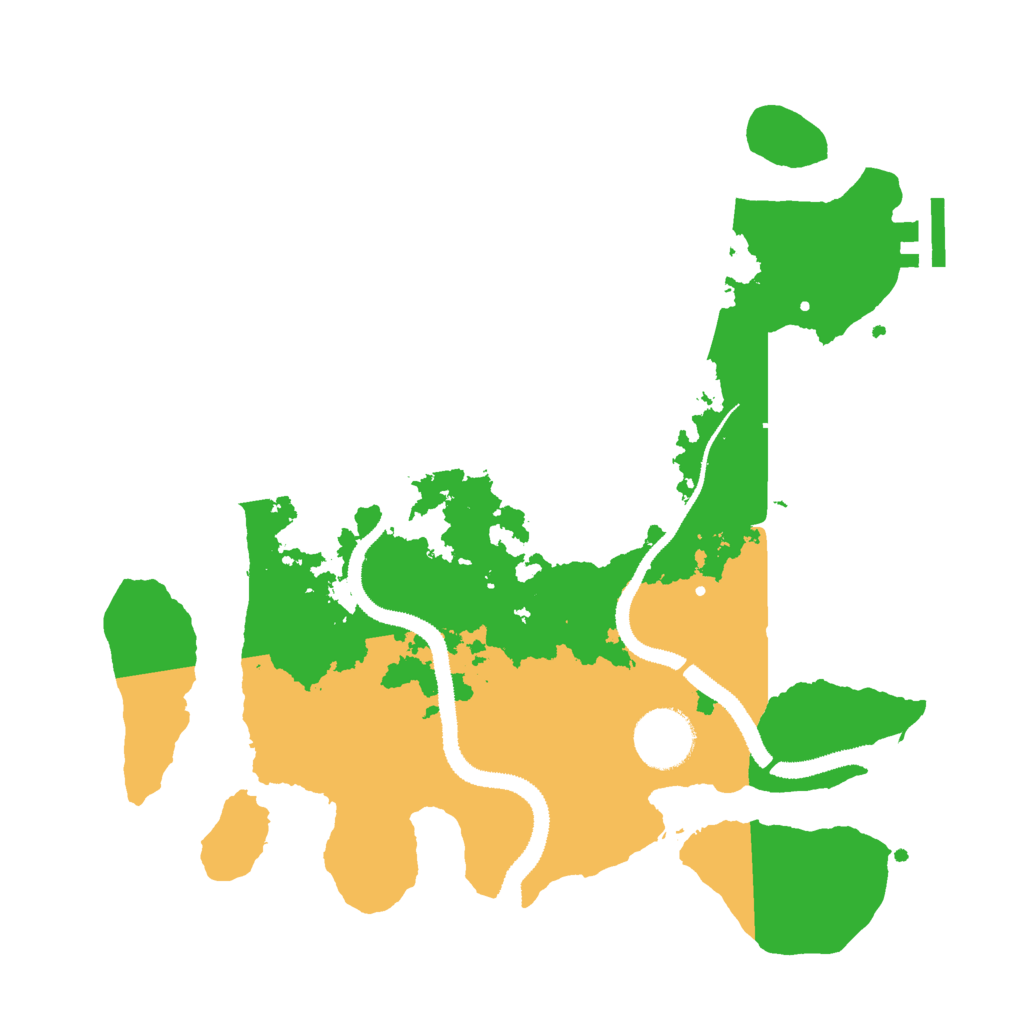 Biome Rust Map: Procedural Map, Size: 3000, Seed: 9182