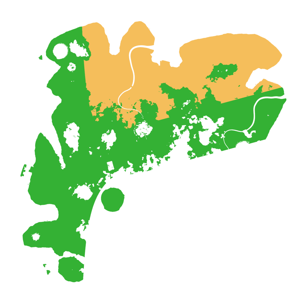 Biome Rust Map: Procedural Map, Size: 3650, Seed: 15268399