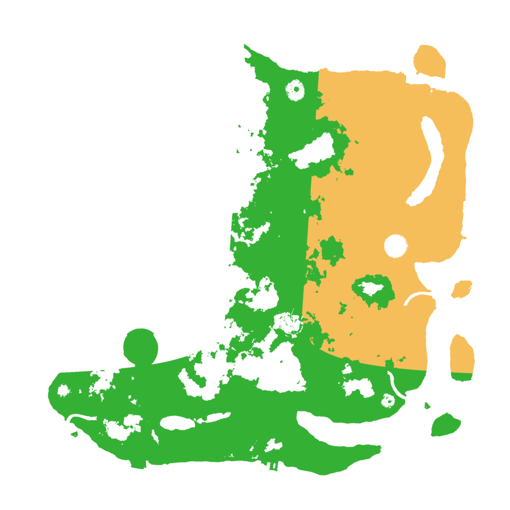 Biome Rust Map: Procedural Map, Size: 3900, Seed: 24825748