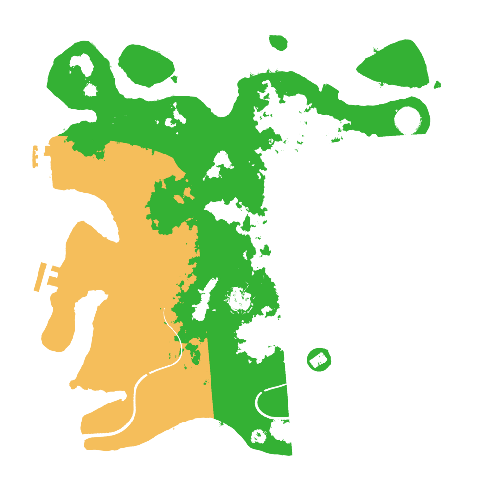 Biome Rust Map: Procedural Map, Size: 3400, Seed: 63510709