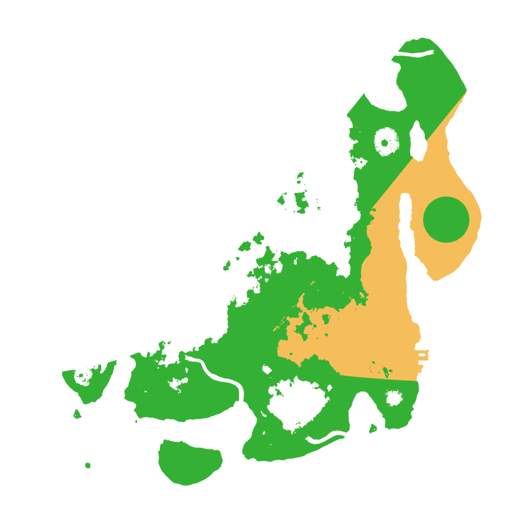 Biome Rust Map: Procedural Map, Size: 3000, Seed: 1623355