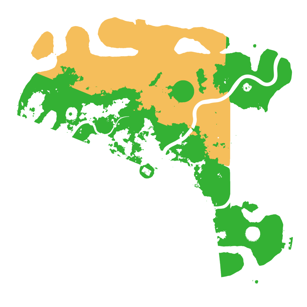 Biome Rust Map: Procedural Map, Size: 3700, Seed: 59281110