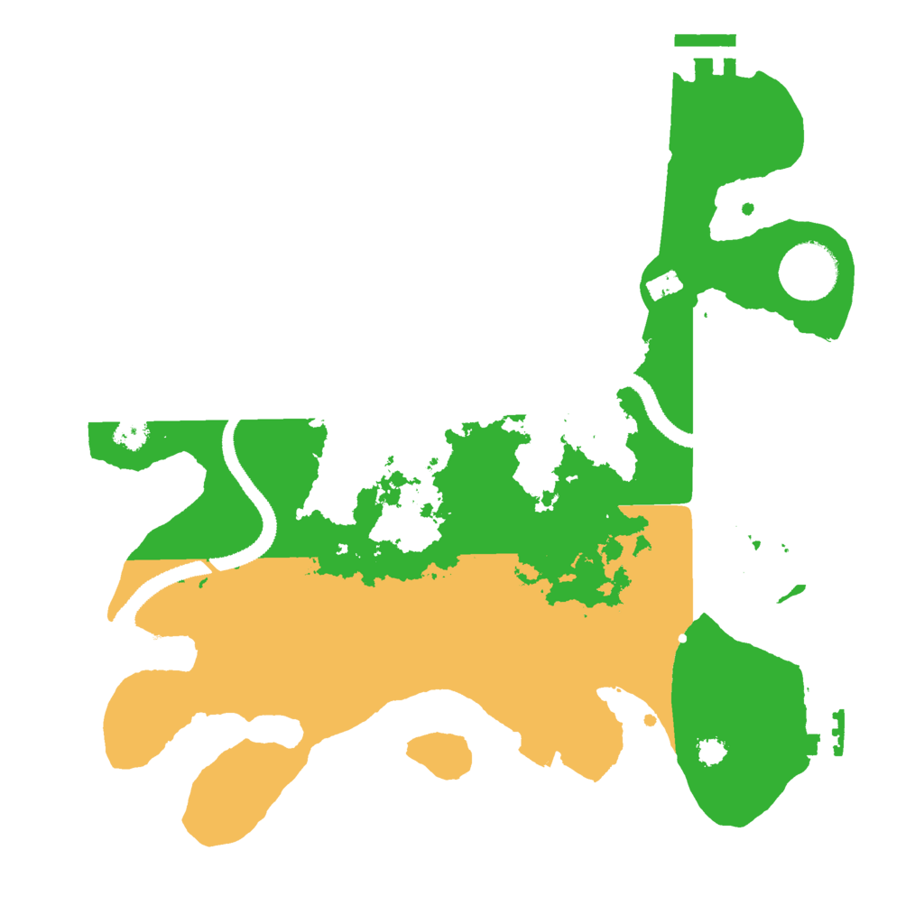 Biome Rust Map: Procedural Map, Size: 3000, Seed: 25886