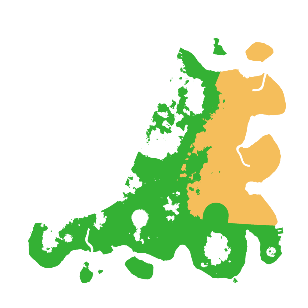 Biome Rust Map: Procedural Map, Size: 3250, Seed: 545694403