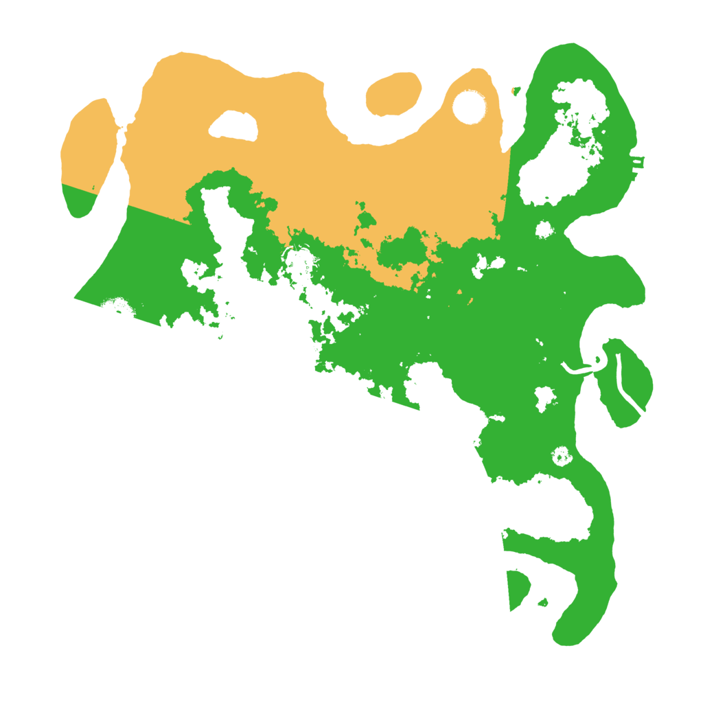 Biome Rust Map: Procedural Map, Size: 3700, Seed: 20230601