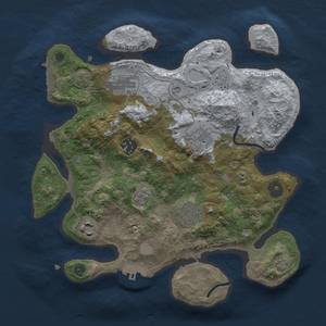 Thumbnail Rust Map: Procedural Map, Size: 3000, Seed: 185152687, 14 Monuments