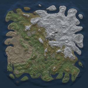 Thumbnail Rust Map: Procedural Map, Size: 5000, Seed: 139294427, 19 Monuments