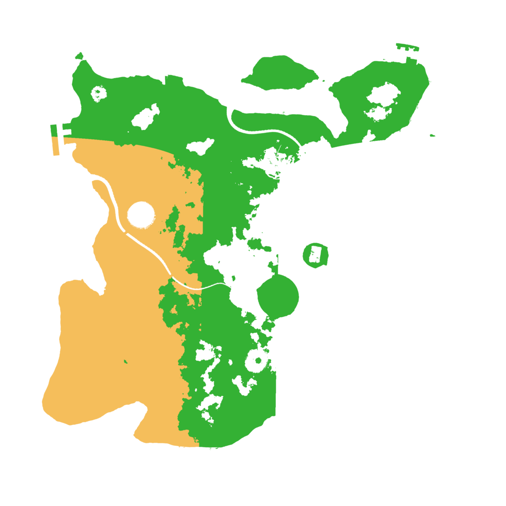 Biome Rust Map: Procedural Map, Size: 3300, Seed: 1124161179