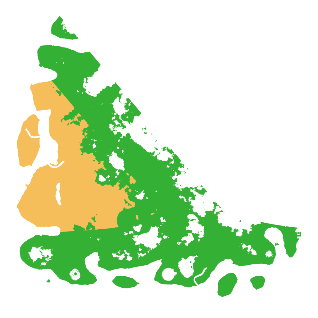 Biome Rust Map: Procedural Map, Size: 4444, Seed: 1234567890