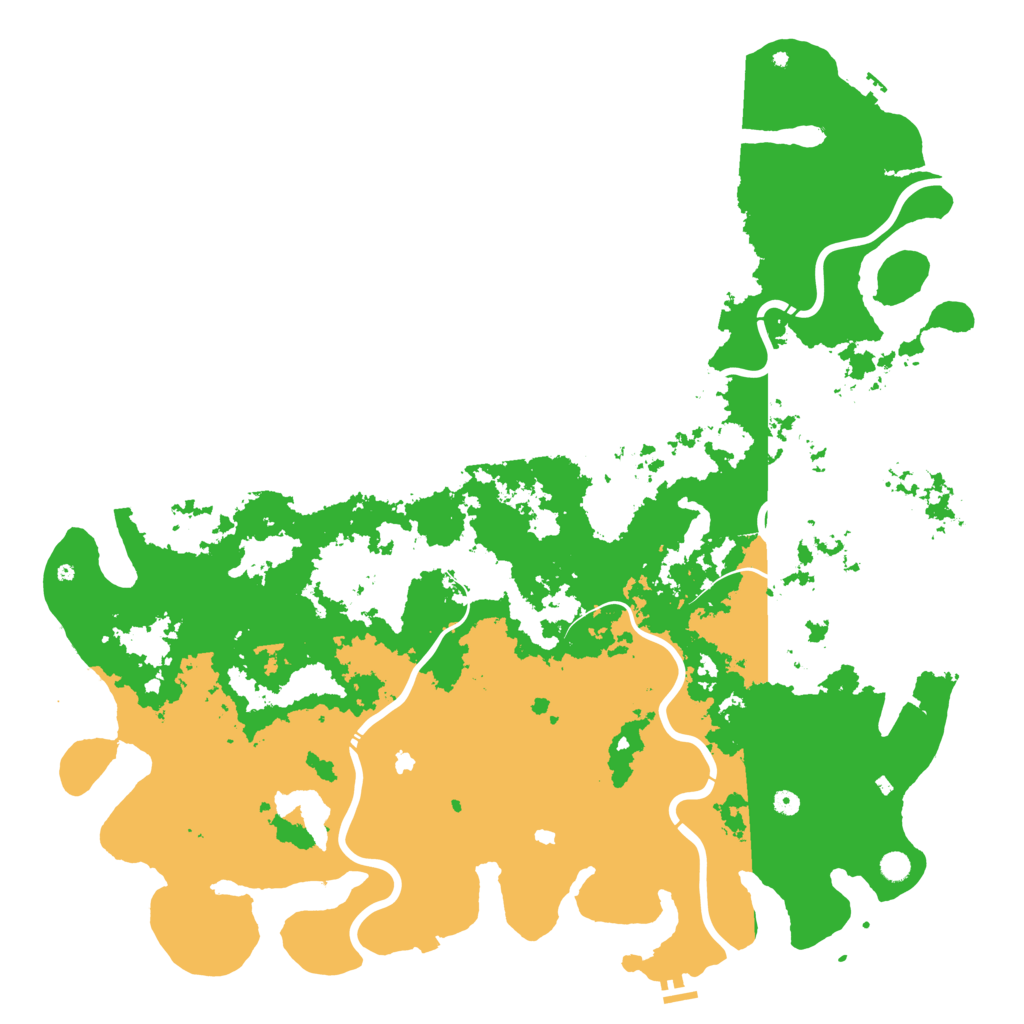 Biome Rust Map: Procedural Map, Size: 6000, Seed: 6279