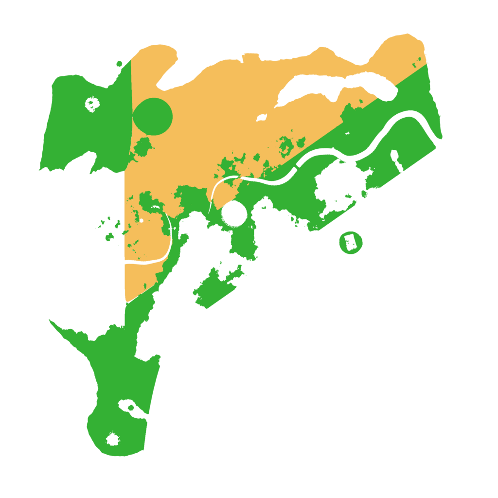 Biome Rust Map: Procedural Map, Size: 3500, Seed: 2043908471