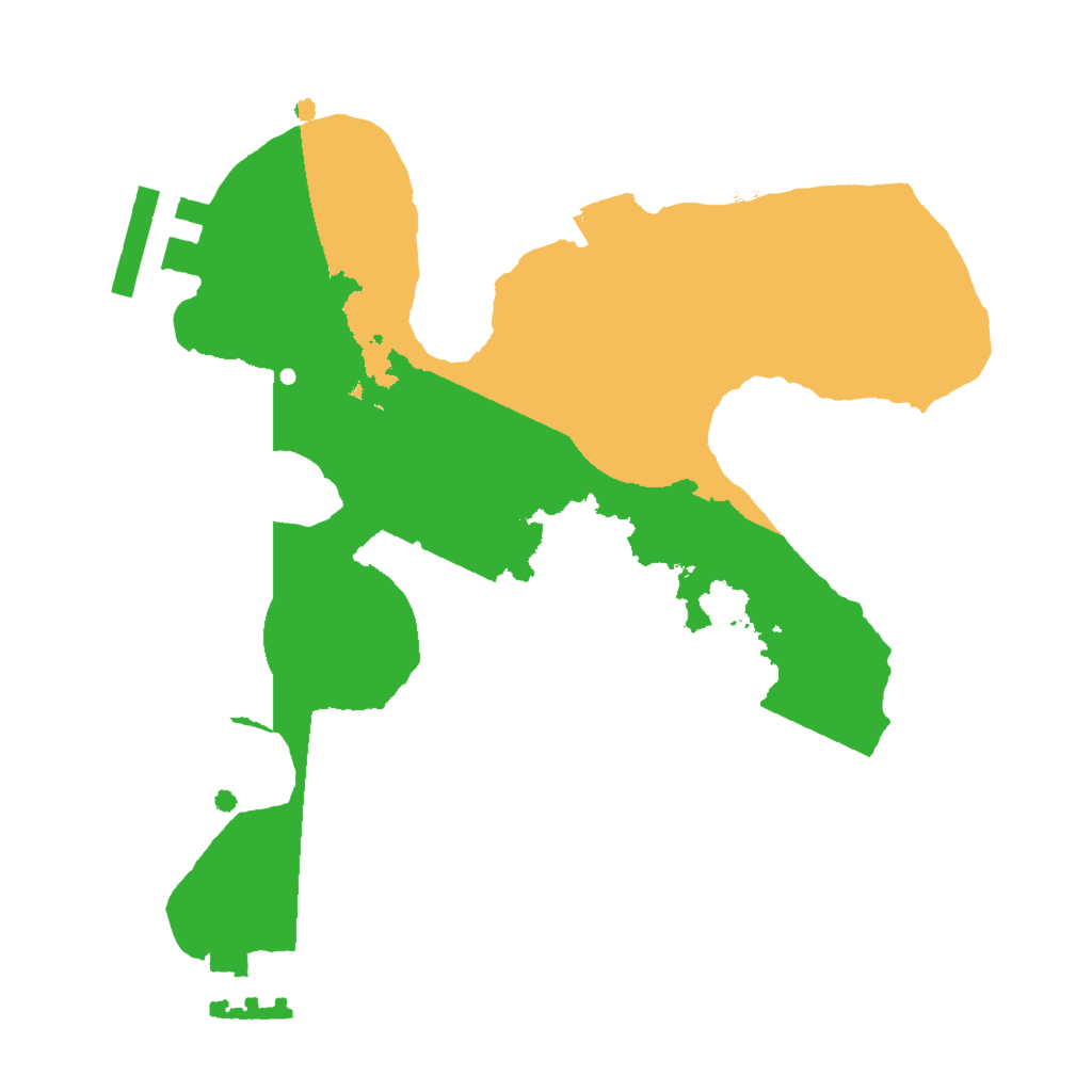 Biome Rust Map: Procedural Map, Size: 2000, Seed: 645675467