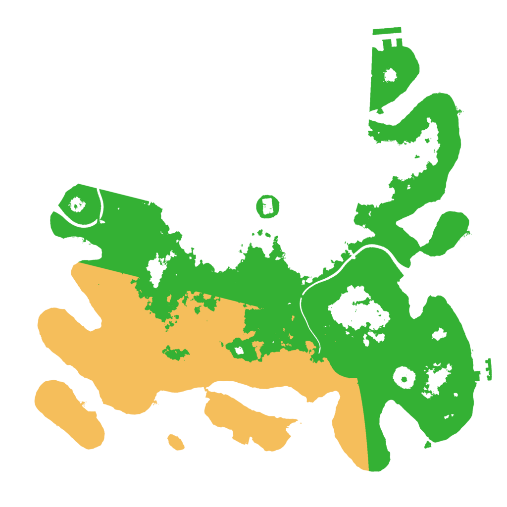 Biome Rust Map: Procedural Map, Size: 3500, Seed: 99937918