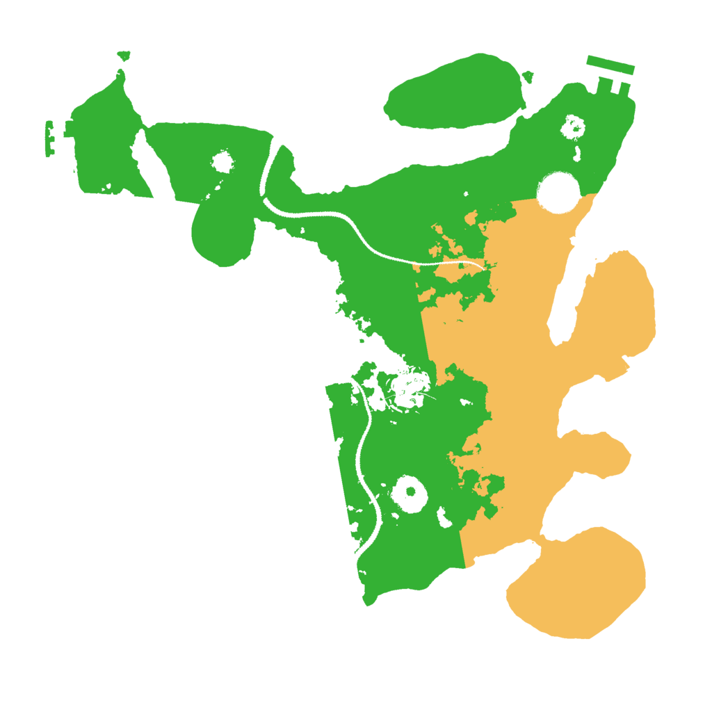 Biome Rust Map: Procedural Map, Size: 3000, Seed: 74325679