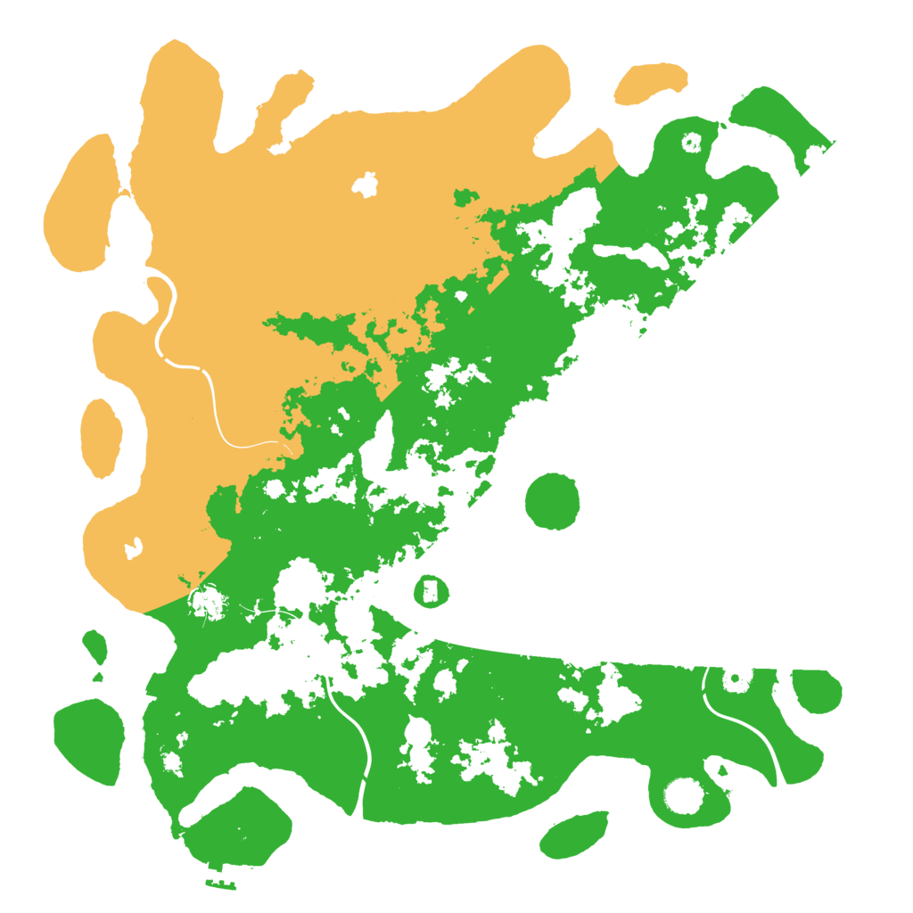 Biome Rust Map: Procedural Map, Size: 4500, Seed: 841170095