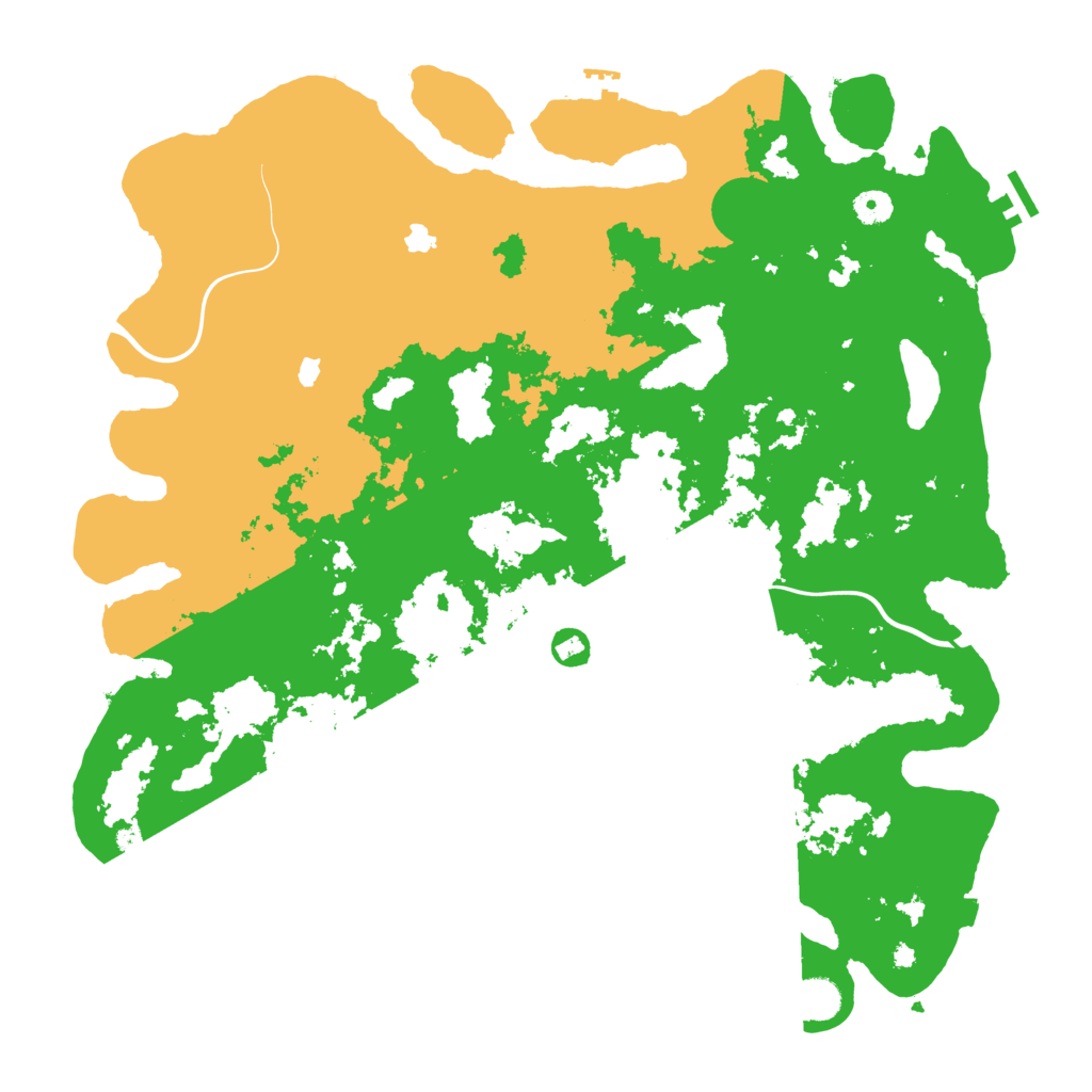 Biome Rust Map: Procedural Map, Size: 4500, Seed: 2082521080