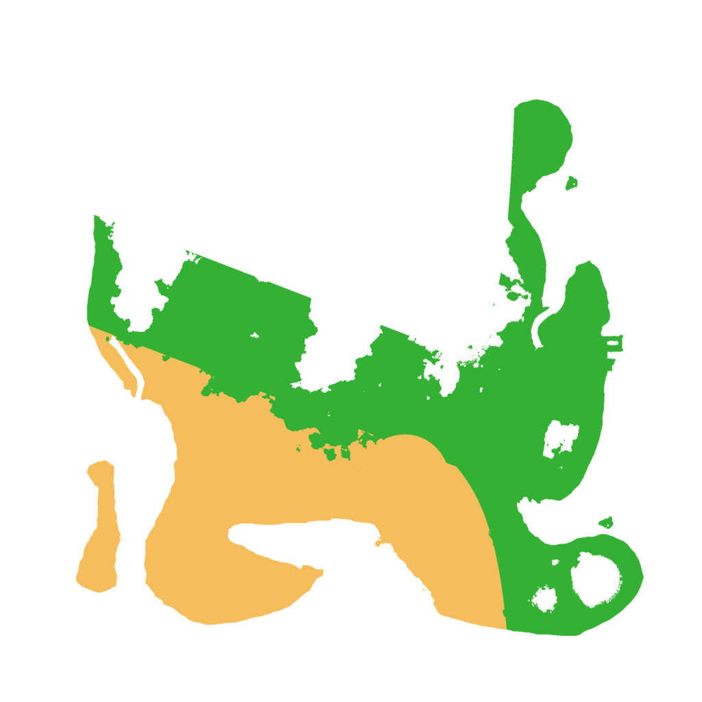 Biome Rust Map: Procedural Map, Size: 2600, Seed: 869651875