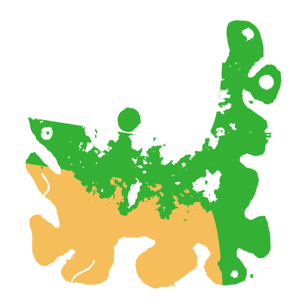 Biome Rust Map: Procedural Map, Size: 3700, Seed: 10623374