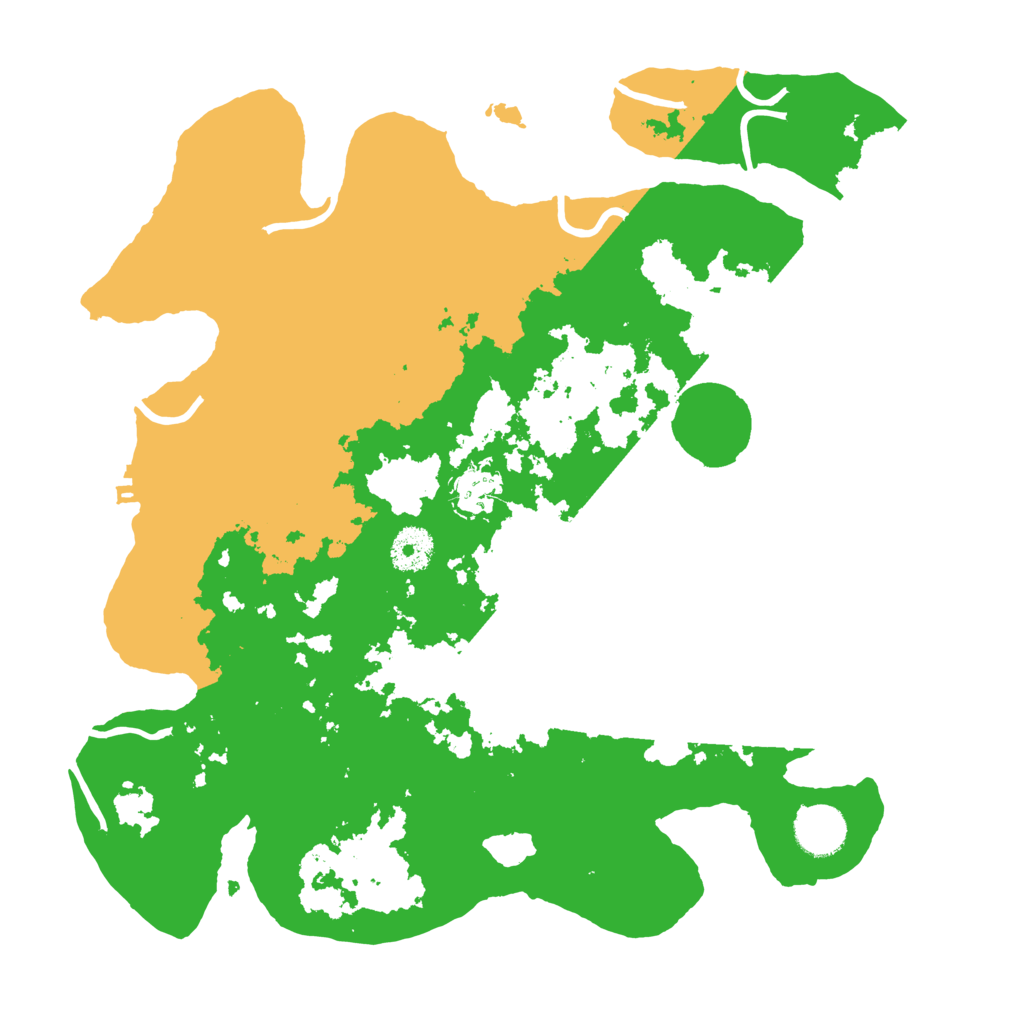 Biome Rust Map: Procedural Map, Size: 3500, Seed: 44667