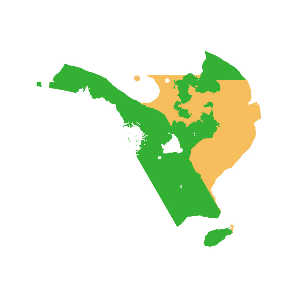 Biome Rust Map: Procedural Map, Size: 2000, Seed: 969633287