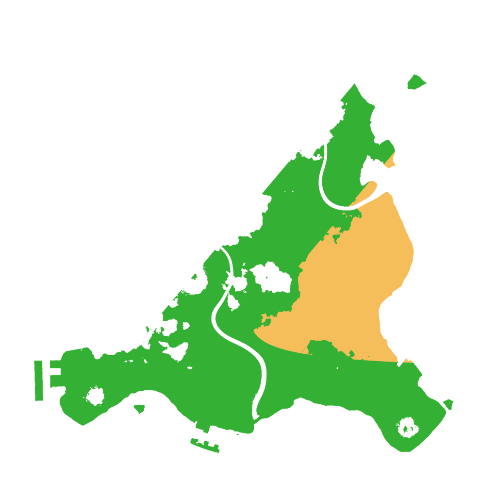 Biome Rust Map: Procedural Map, Size: 2500, Seed: 739441131