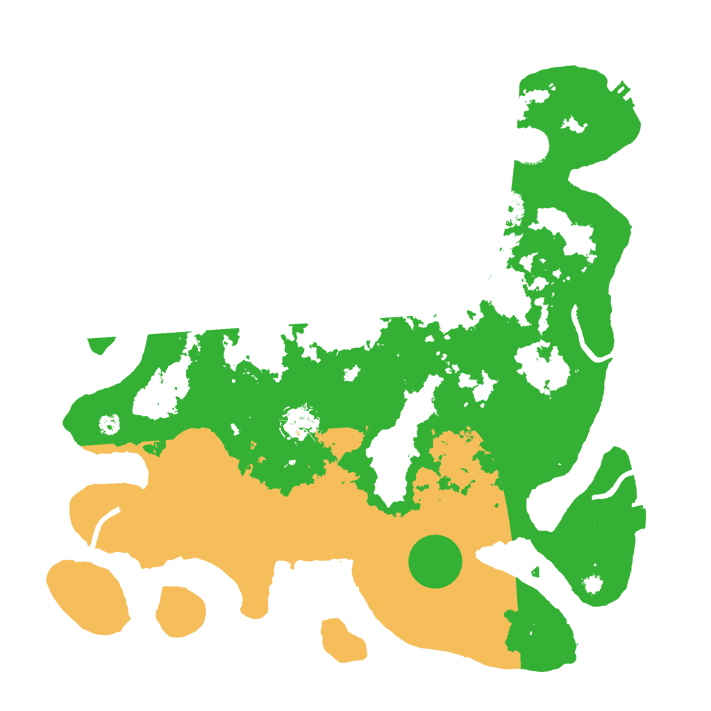 Biome Rust Map: Procedural Map, Size: 3500, Seed: 35218123