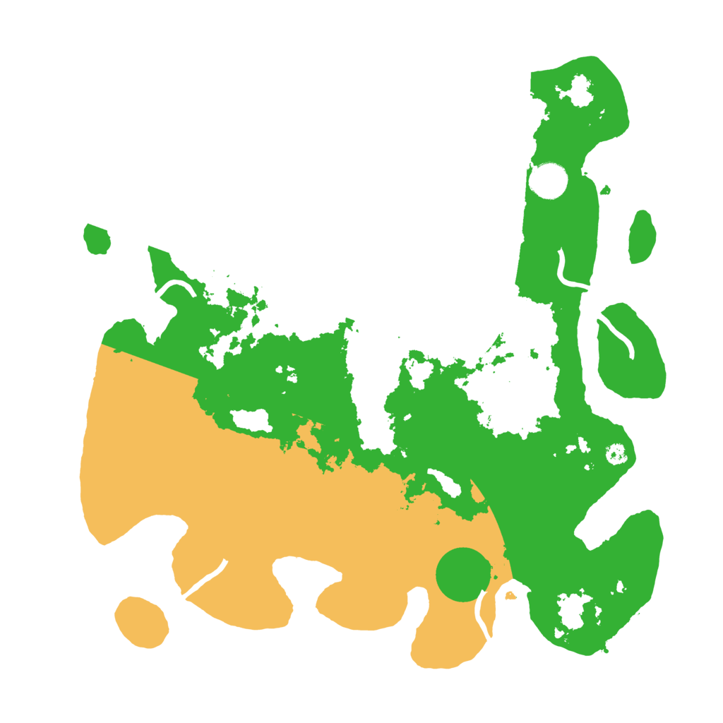 Biome Rust Map: Procedural Map, Size: 3500, Seed: 399385