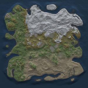 Thumbnail Rust Map: Procedural Map, Size: 4500, Seed: 904130436, 19 Monuments