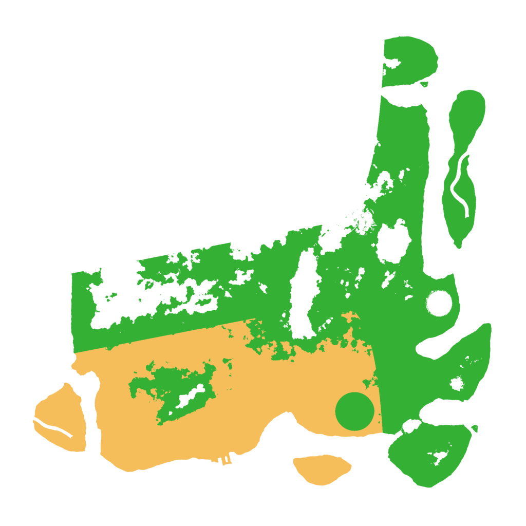 Biome Rust Map: Procedural Map, Size: 3600, Seed: 216740217