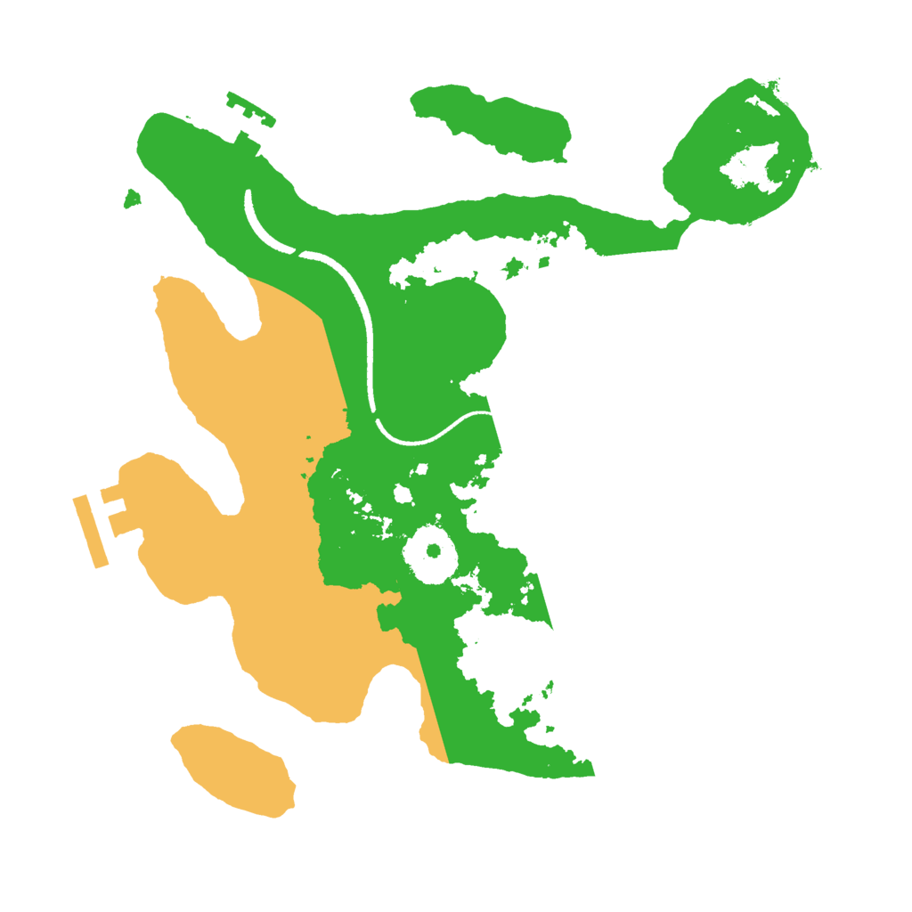 Biome Rust Map: Procedural Map, Size: 2500, Seed: 1116854871