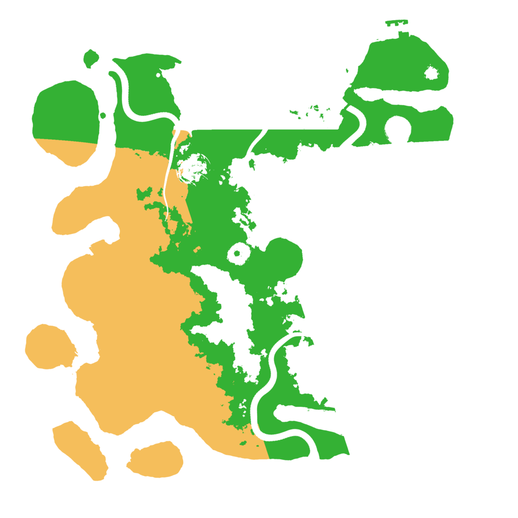 Biome Rust Map: Procedural Map, Size: 3500, Seed: 14602
