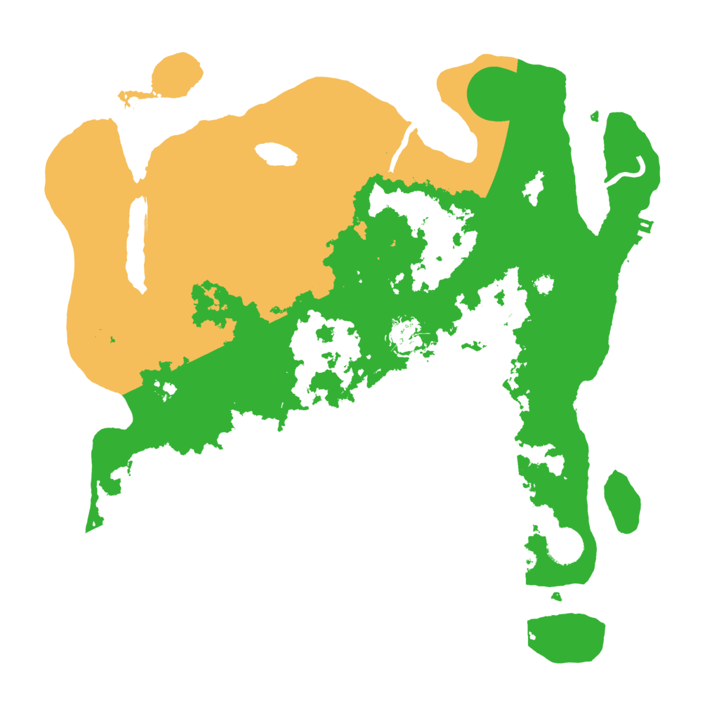 Biome Rust Map: Procedural Map, Size: 3500, Seed: 432466666