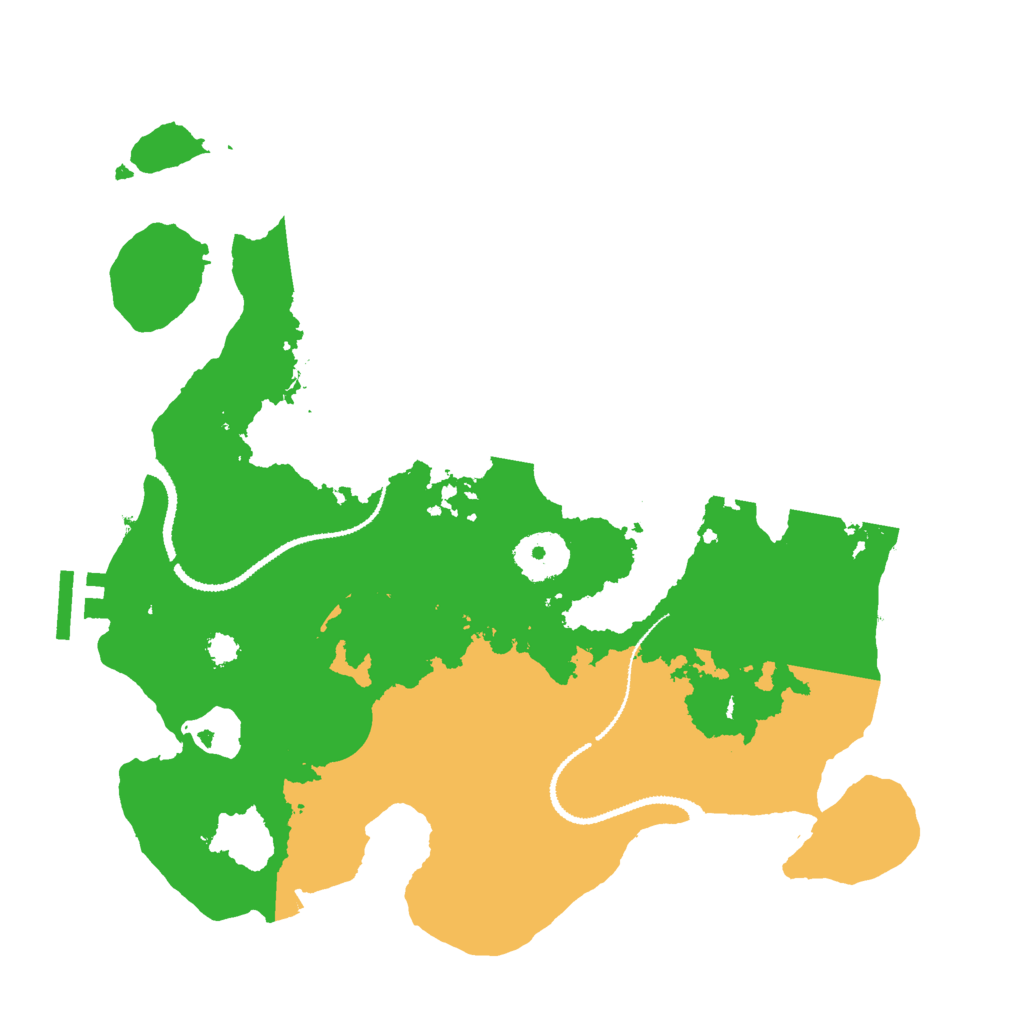 Biome Rust Map: Procedural Map, Size: 3000, Seed: 1256024572