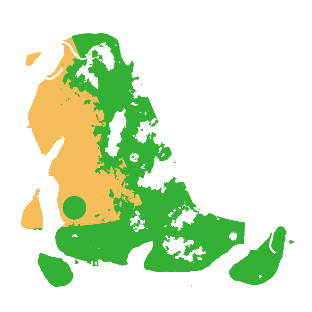 Biome Rust Map: Procedural Map, Size: 3500, Seed: 131183910