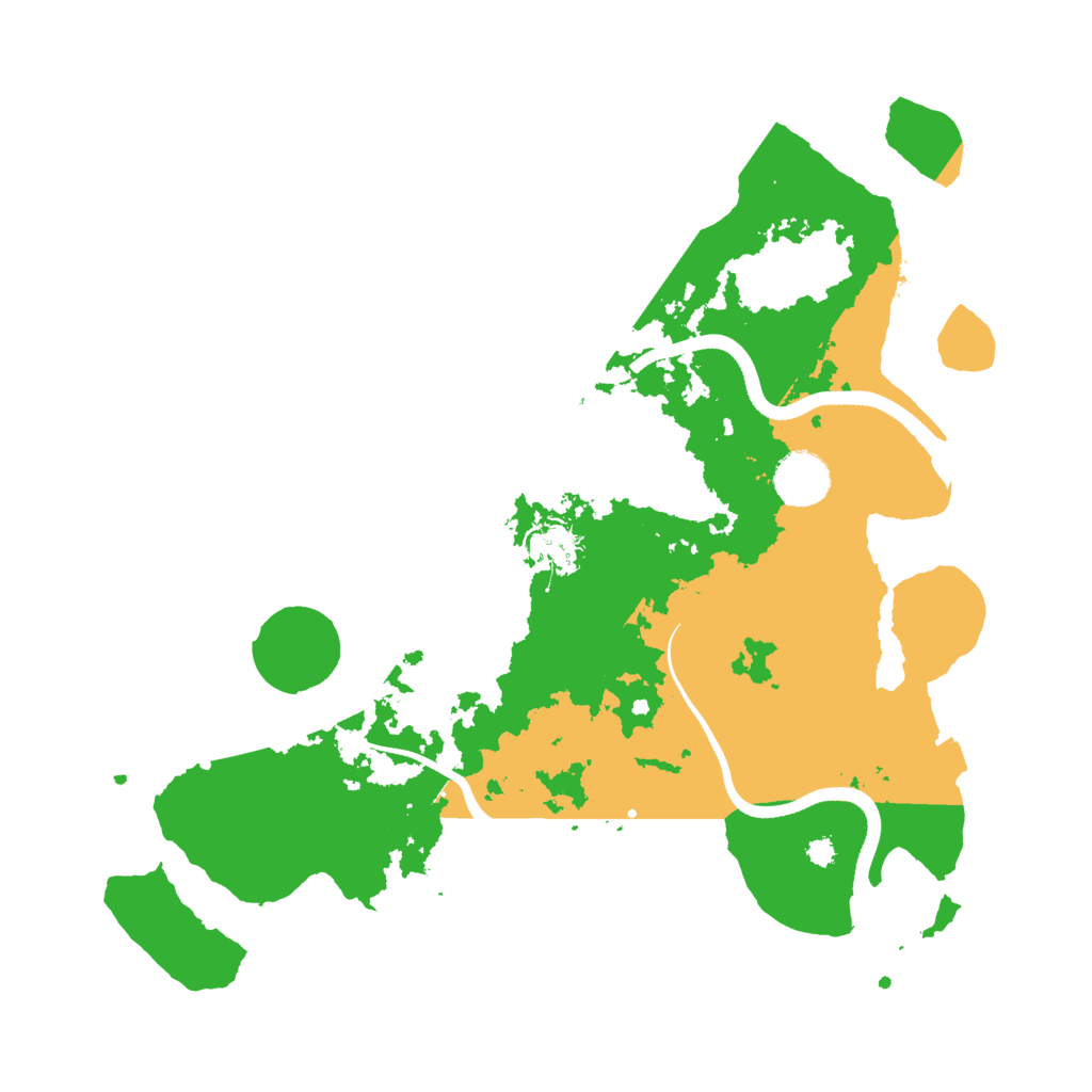 Biome Rust Map: Procedural Map, Size: 3500, Seed: 32686221